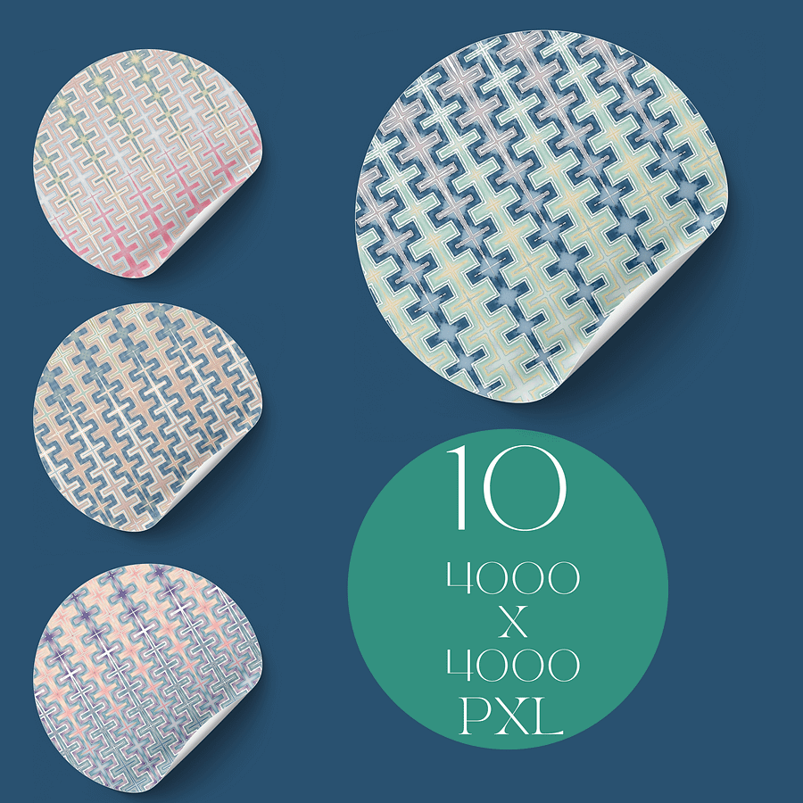 Pastel Cross Bricks Paper Bundle product image (3)