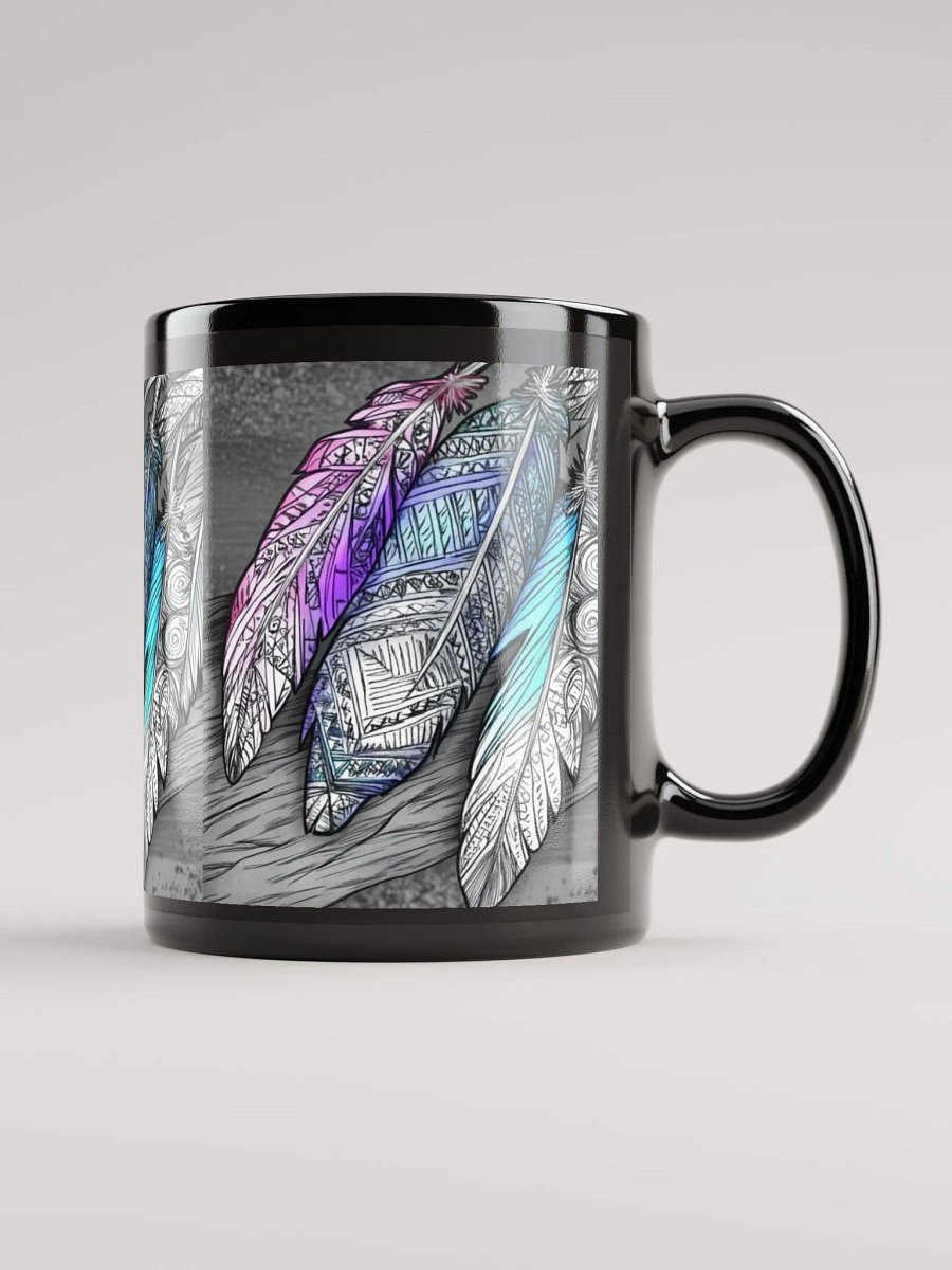 G Feathers, Black Glossy Mug product image (3)