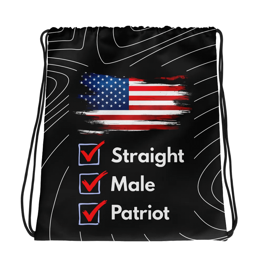 Drawstring Bag: Male Checklist product image (1)