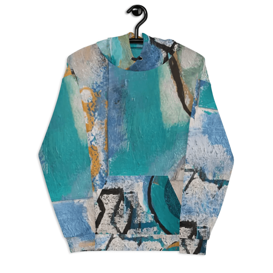 abstract painting on all over print unisex hoodie product image (7)