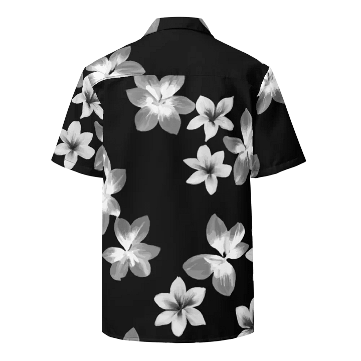 Volcanic Ash Caribbean Flower Print | Hawaiian Shirt product image (2)
