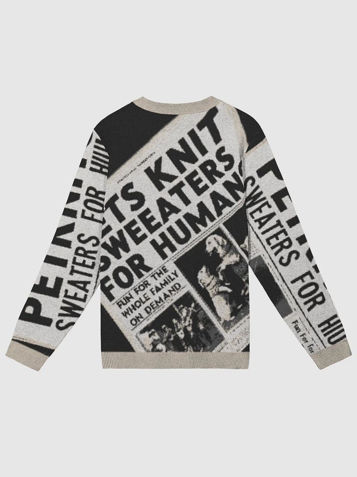 Newspaper Print Knitted Crewneck product image (6)