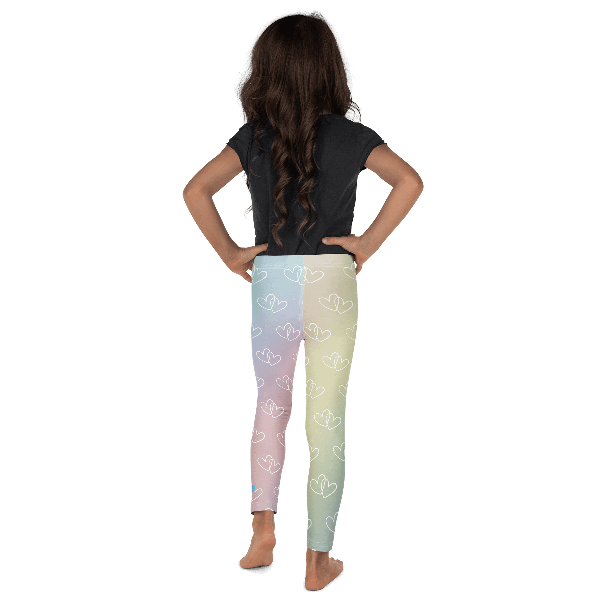 Rainbow Heart Kids Leggings product image (3)