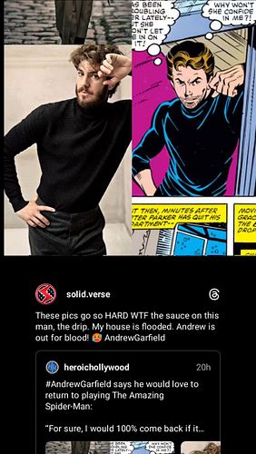 These pics go so HARD WTF the sauce on this man, the drip. My house is flooded. Andrew is out for blood! 🥵 #andrewgarfield