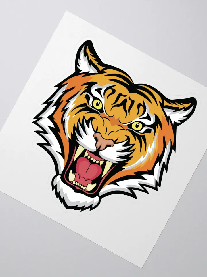 Fierce Tiger Kiss Cut Stickers product image (2)