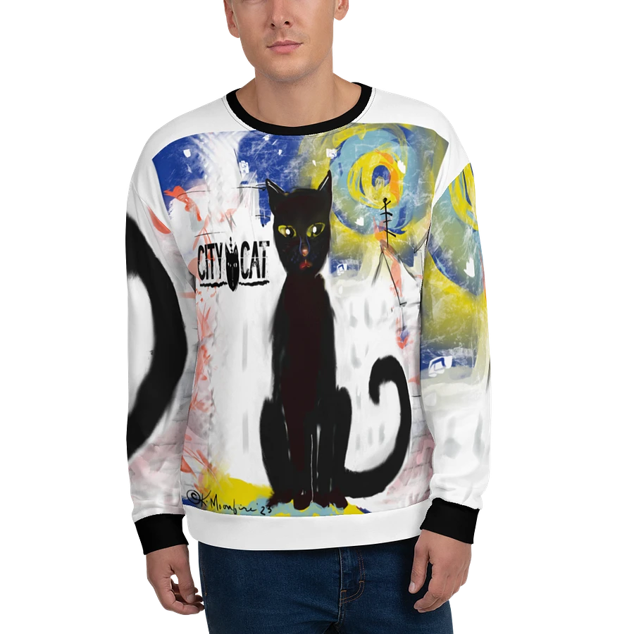 CityCatPaint7 Unisex Art Sweatshirt product image (1)