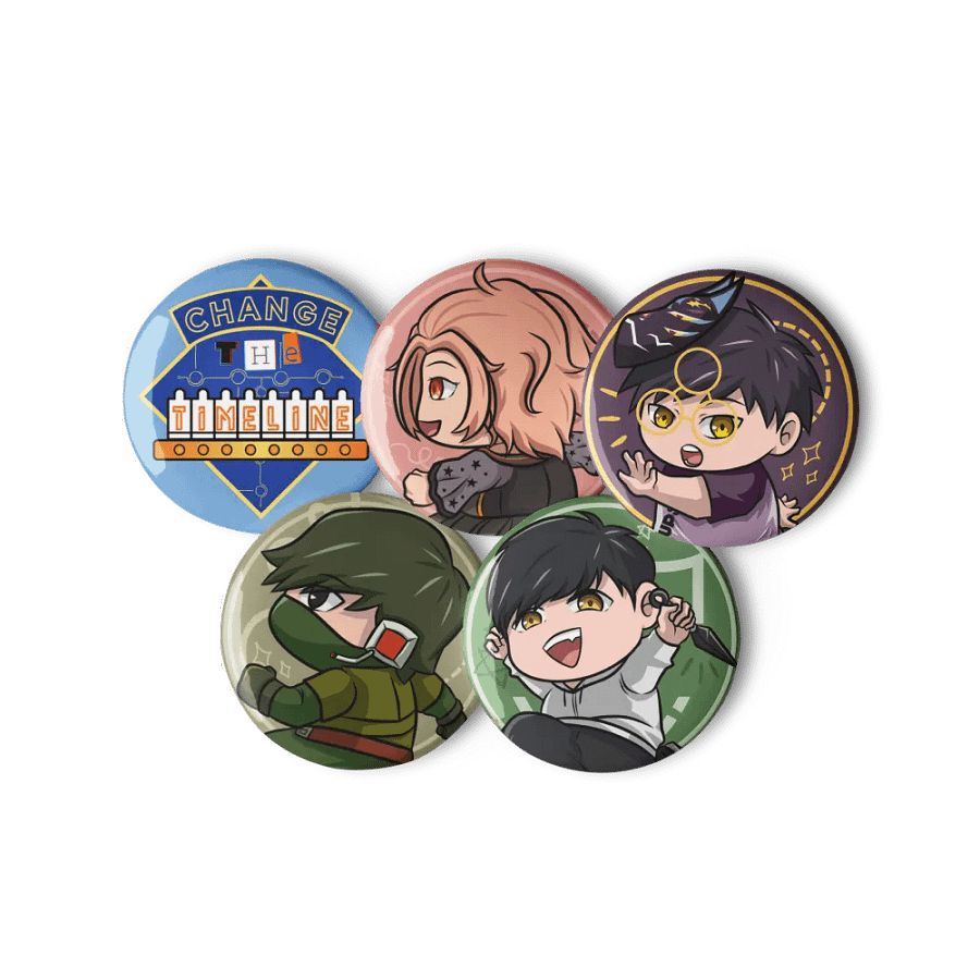 Nanaten & Friends Pin Button Set product image (6)