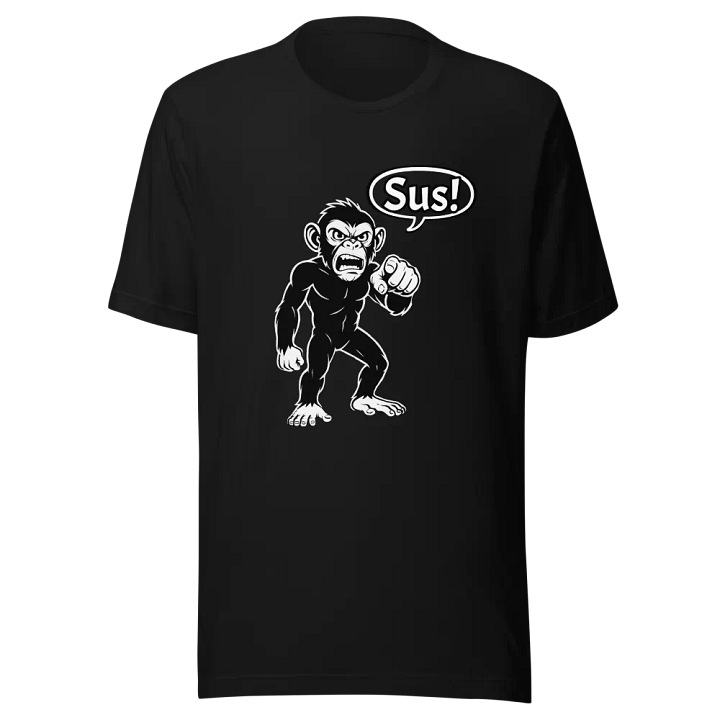 Sus Monkey - Funny - Meme T-Shirt - Bella Canvas 3001 Unisex Staple T-Shirt product image (2)