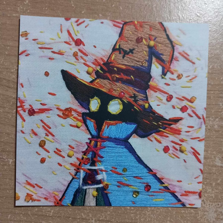 Vivi from Final Fantasy Embroidery Print product image (2)