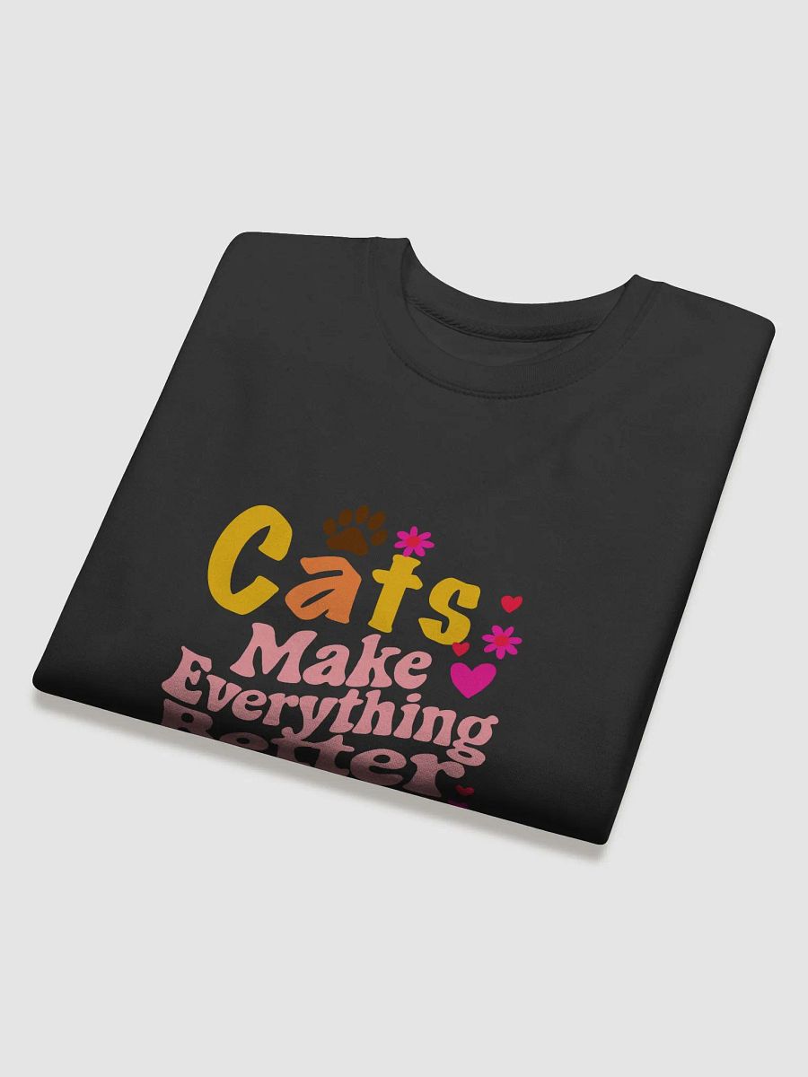 Whimsical Cats Make Everything Better Sweatshirt product image (40)