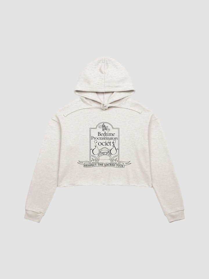 Bedtime Procrastinators Society - Fleece Crop Hoodie product image (2)