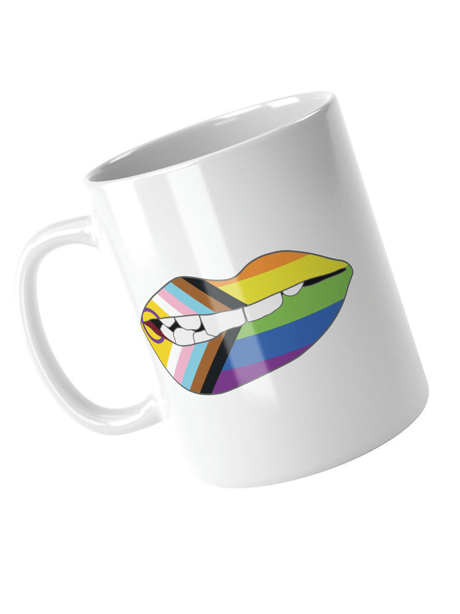 Rainbow Pride Flag Biting Lips Mug product image (3)