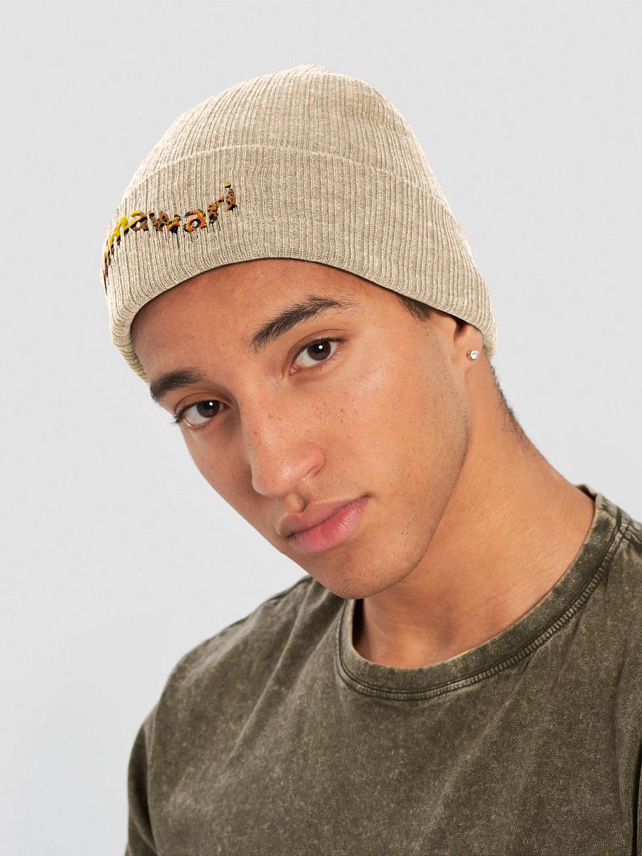 Sunflower Sunset Ribbed Beanie product image (6)