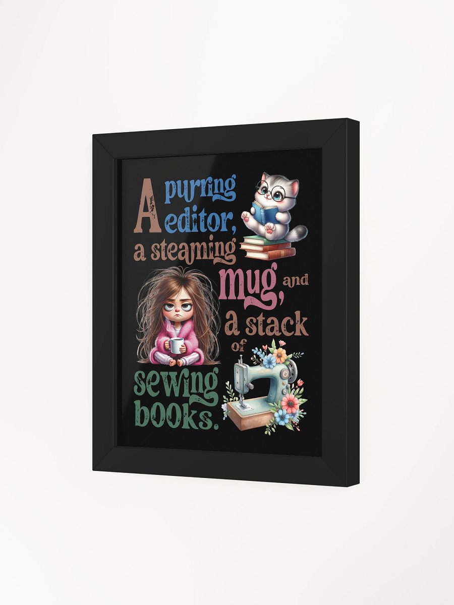 Purring Editor Framed Poster product image (44)