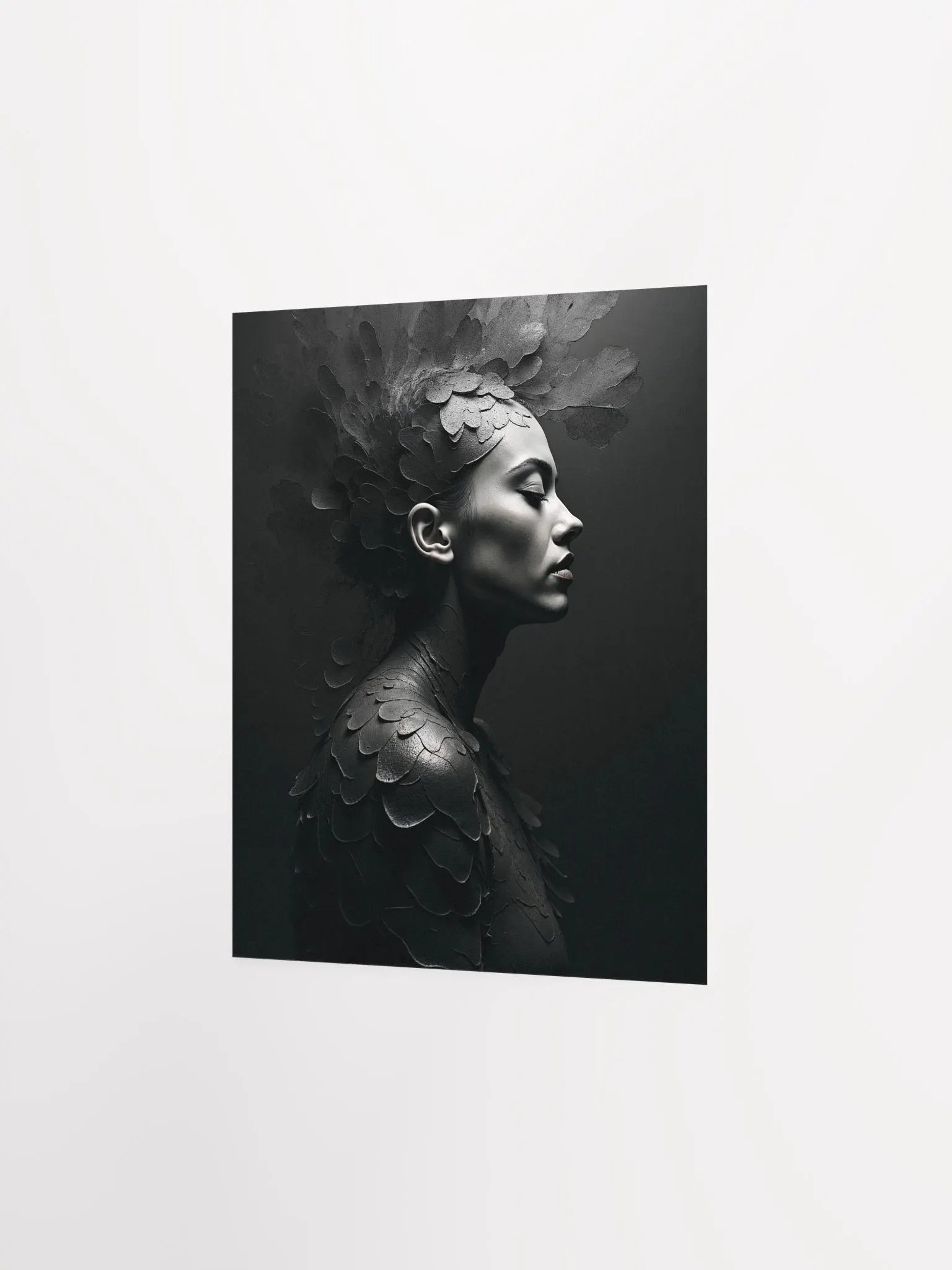 Sculpted Leaf Art Matte Poster product image (13)