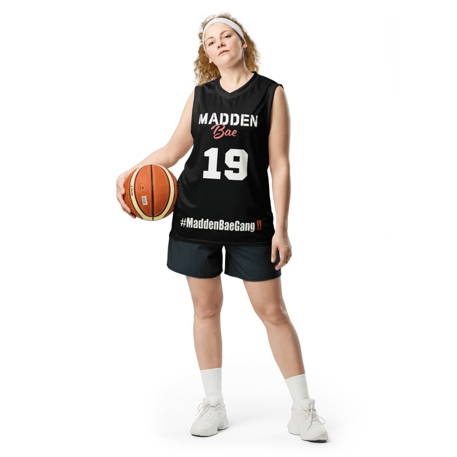 Madden Bae Jersey 👨‍🎨 (Black + White Logo) product image (9)