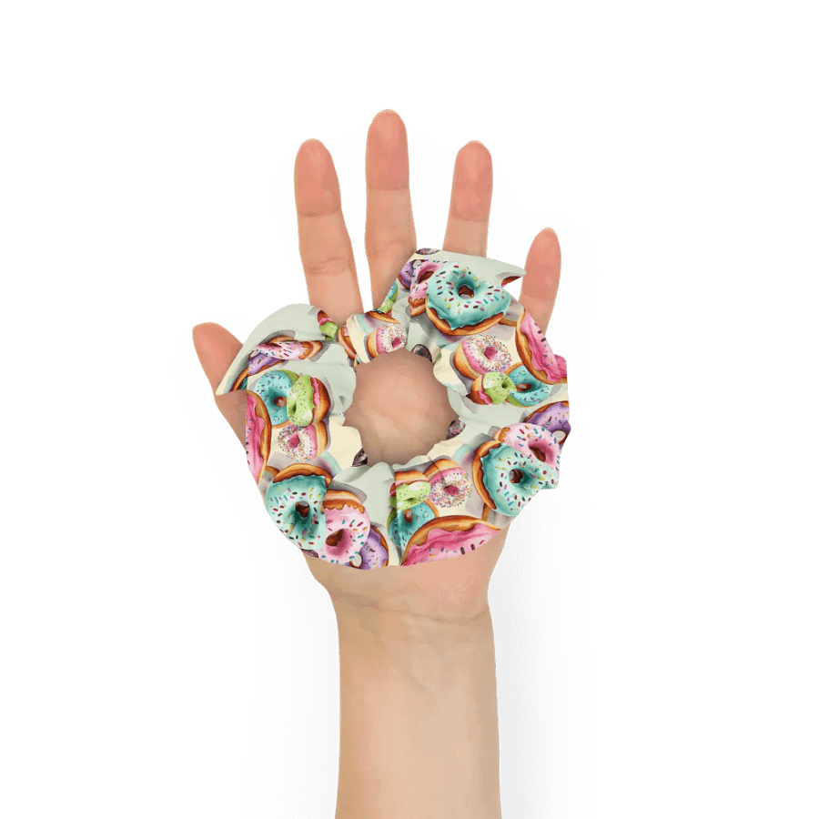 Hair Scrunchie - Pastel Sprinkled Donuts product image (7)