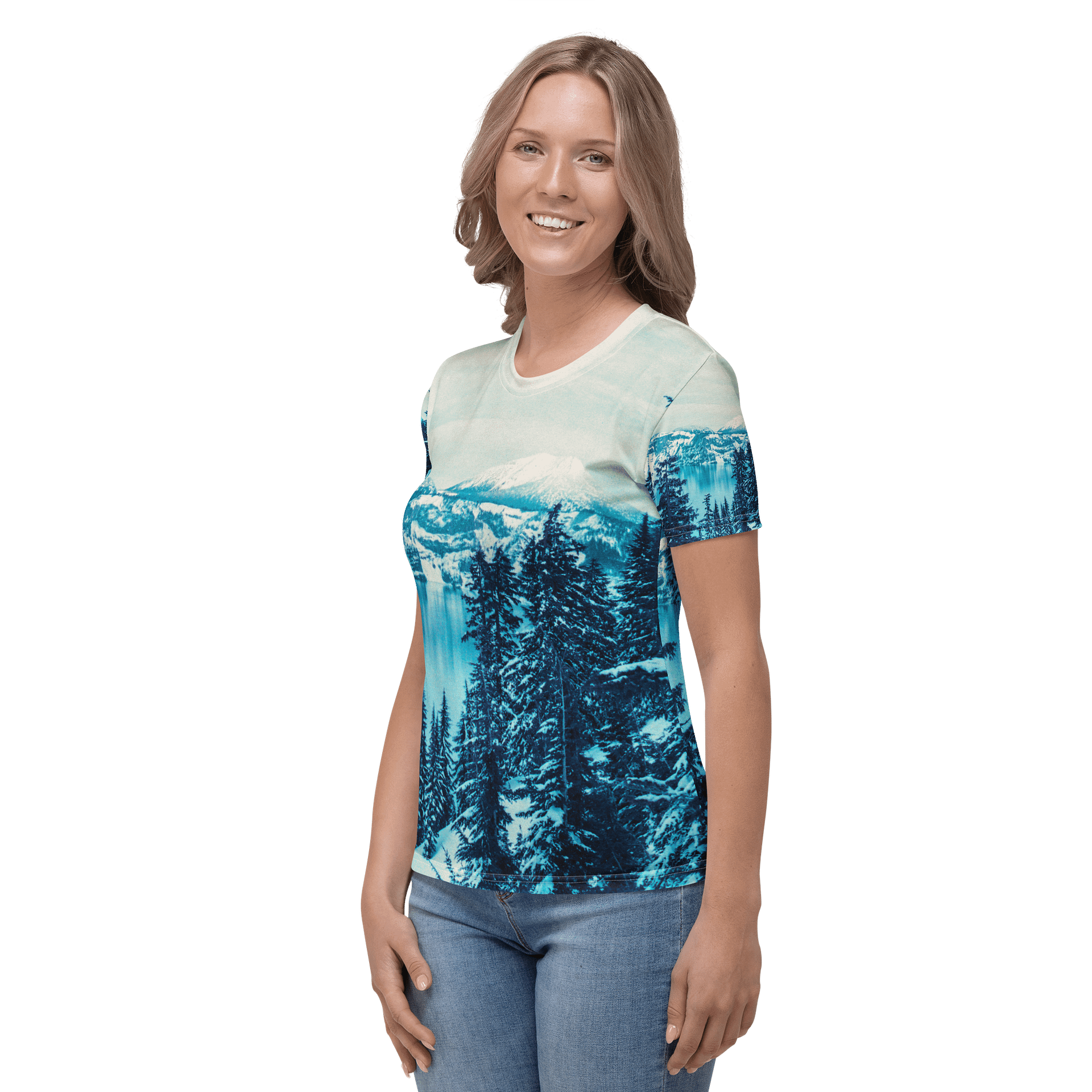 Crater Lake Lomopurple Baby Doll T-Shirt product image (3)