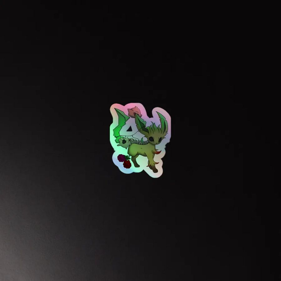 Gothic Leaf Holographic Sticker product image (2)