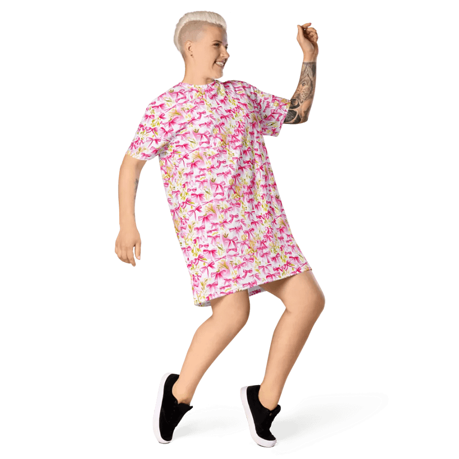 Blossom Bliss All-Over T-Shirt Dress product image (5)