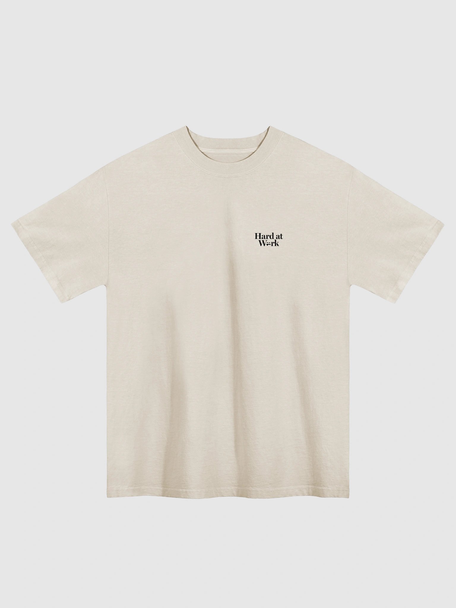 Hard at Work Oversized T-Shirt (Bone) product image (1)