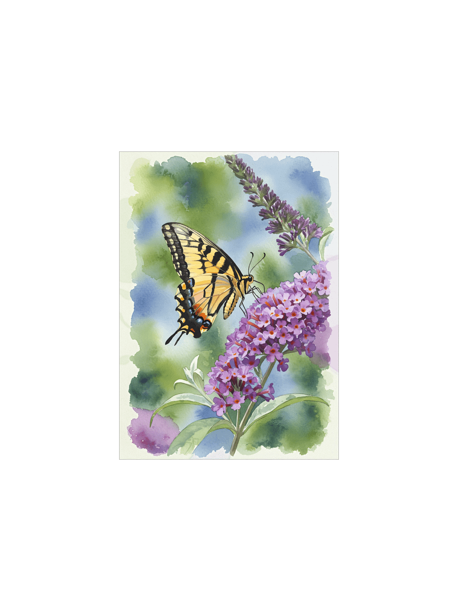 The Painted Wanderer: Bloom and Butterfly Poster product image (5)