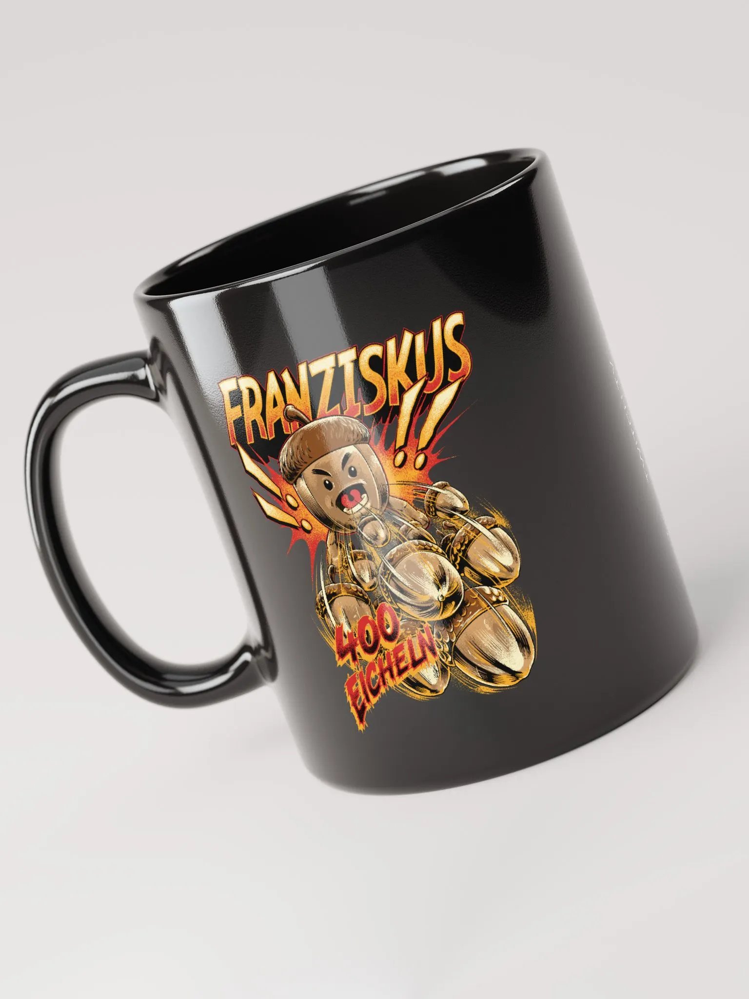 Black Mug: Franziskus / 400 Eicheln product image (3)