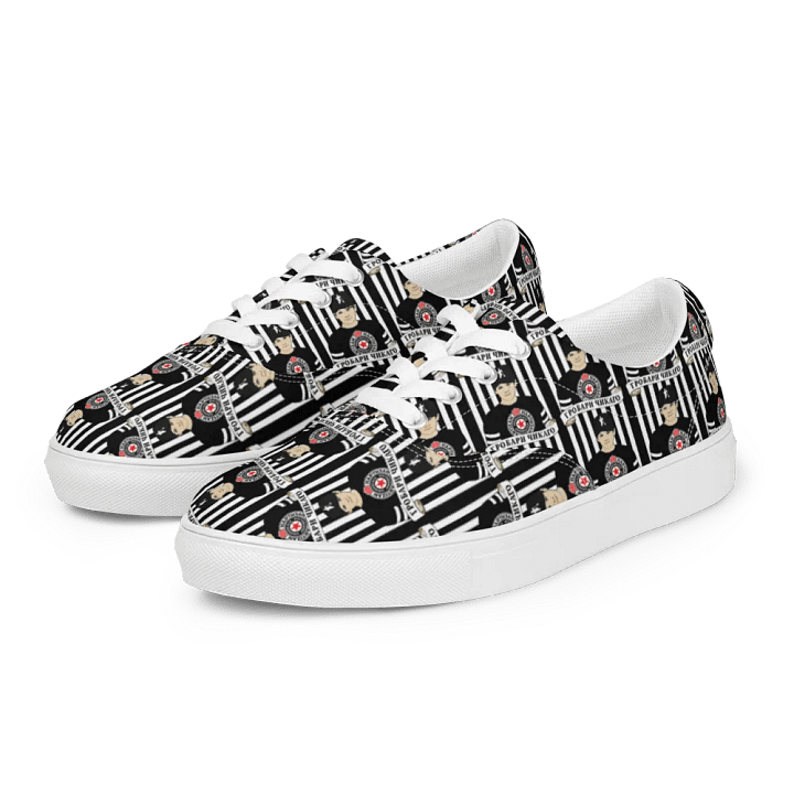 Grobari Čikago KK Partizan Men's Lace-Up Canvas Shoes product image (2)