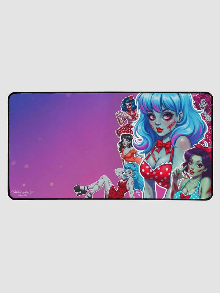 Zombie Pinup Illustrated Desk Mat product image (1)