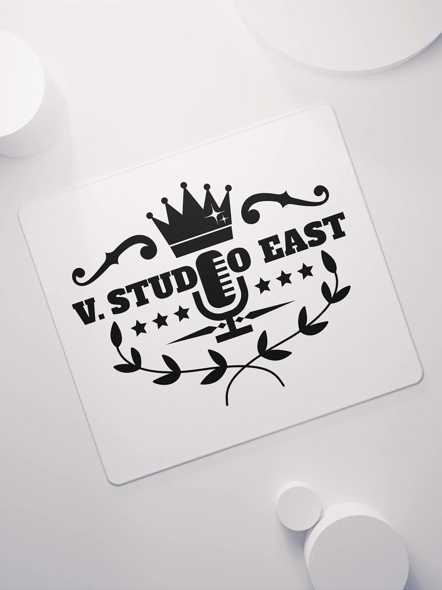 White mousepad with black logo (large) product image (3)