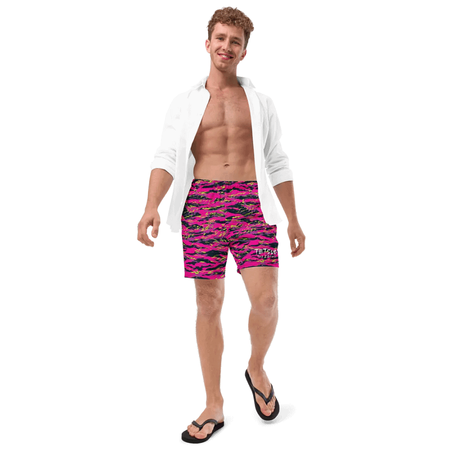 Pink Camo Swim Trunks product image (11)