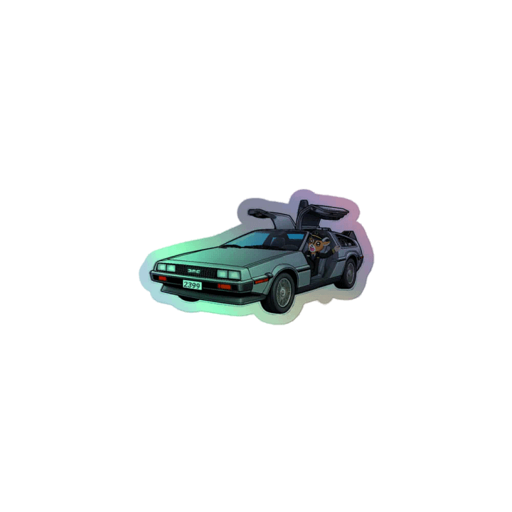 DeLorean Holo-Graphic Sticker product image (1)