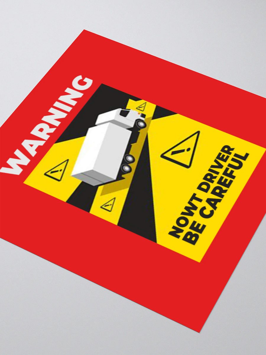 The Stickers: "Warning: NOWT Driver" product image (5)