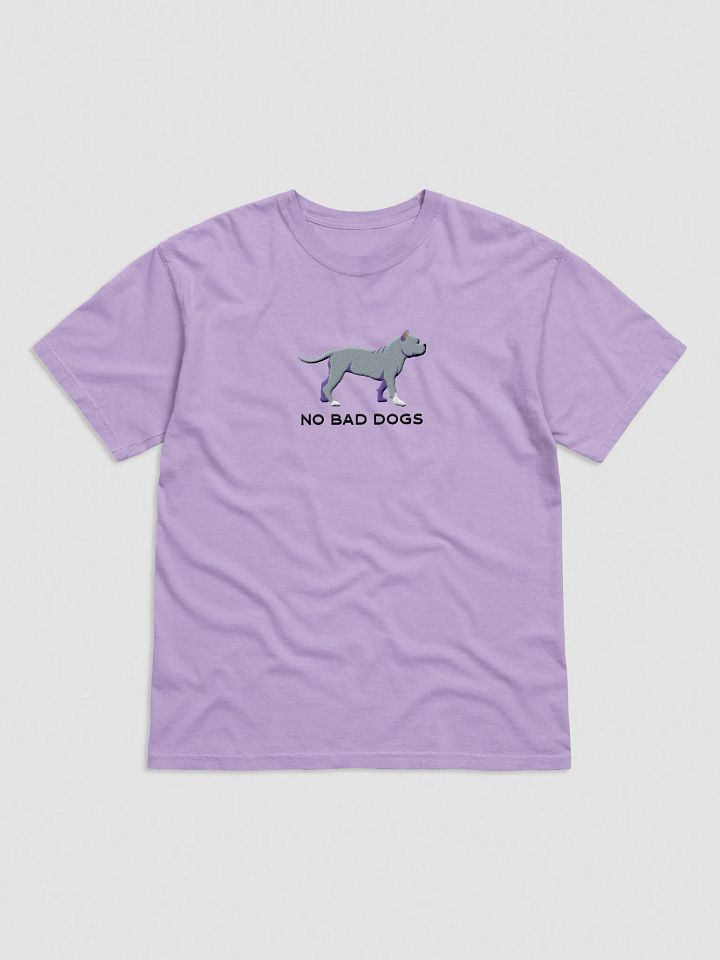 No Bad Dogs T-Shirt(Embroidered) of an American Bully(Blue) product image (33)