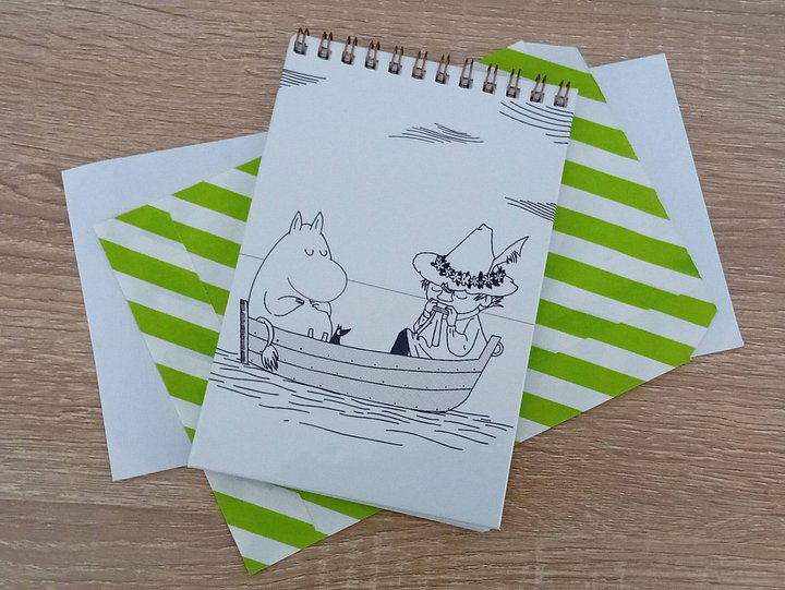 A6 Moomin Re-Sticker collection notebook! product image (1)