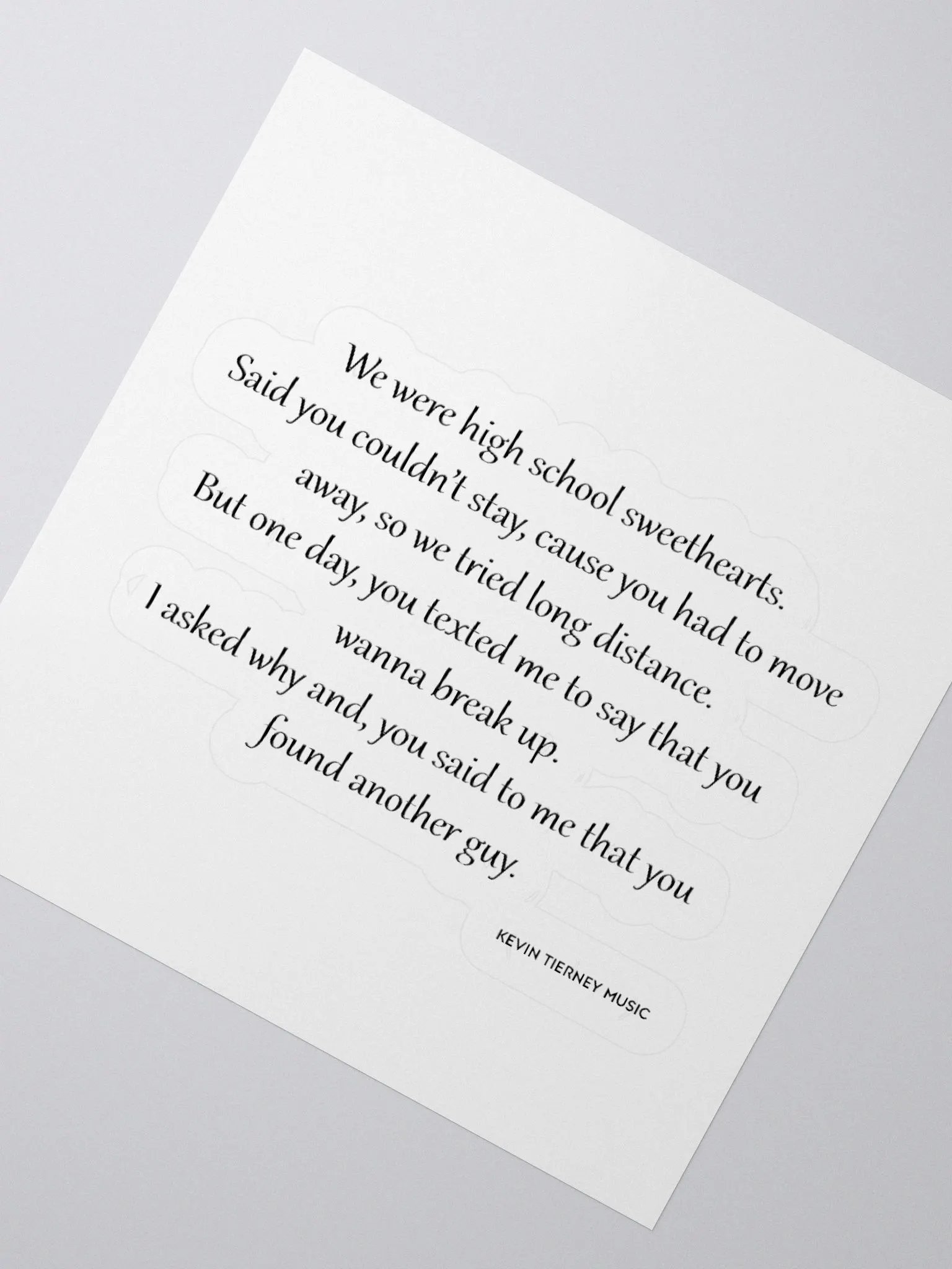 We Were High School Sweethearts Verse Sticker product image (6)