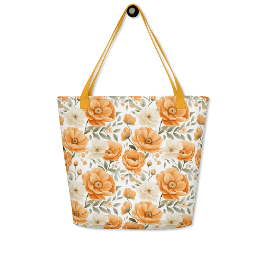 Just Peachy Floral Tote Bag product image (4)