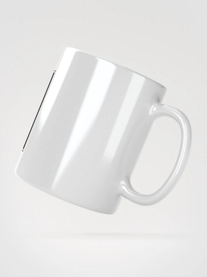Elegant Floral Letter F White Glossy Mug product image (6)