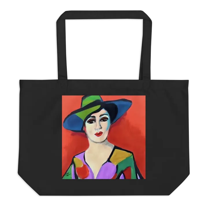 Donna with Hat Organic Cotton Tote product image (2)