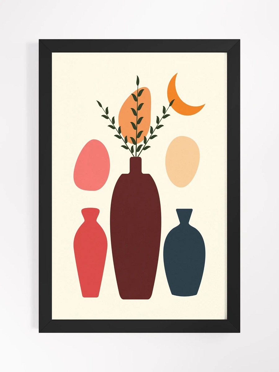 Abstract Vases Framed Matte Poster product image (1)