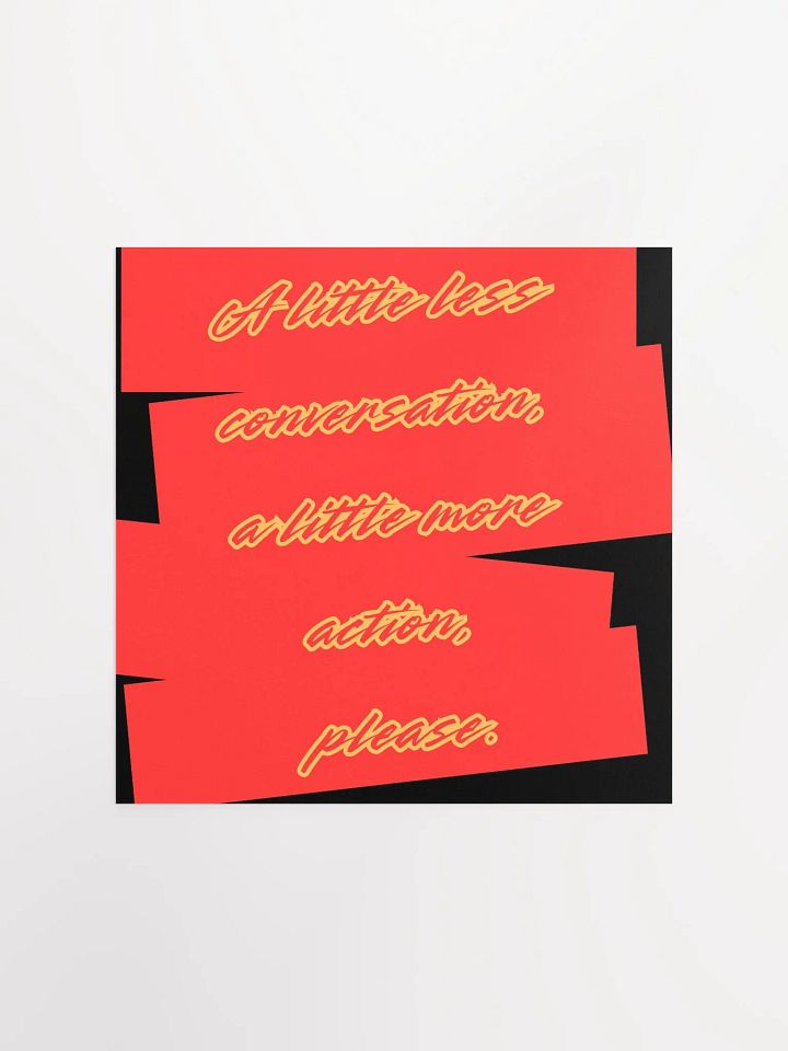 Action Please - Premium Matte Poster product image (1)