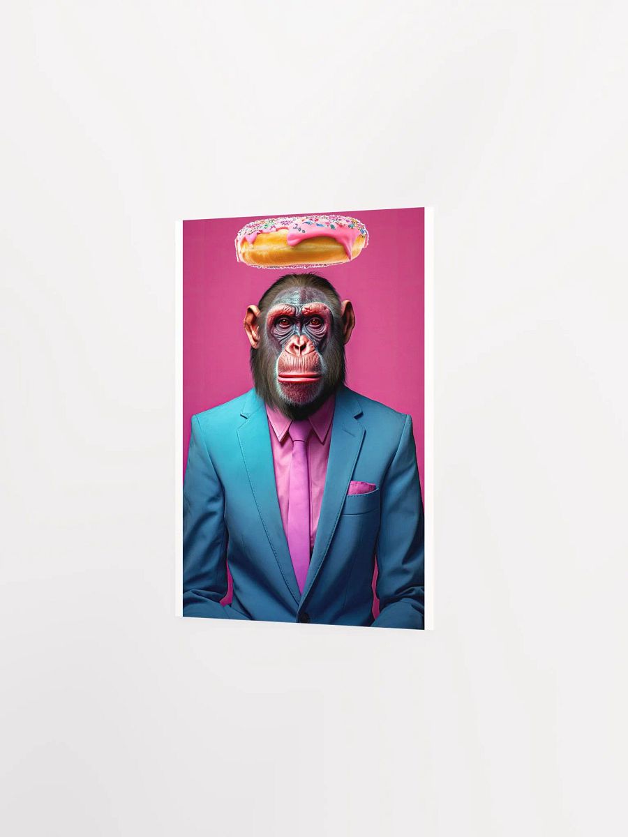 Flying Donut over Business Chimp Poster product image (6)