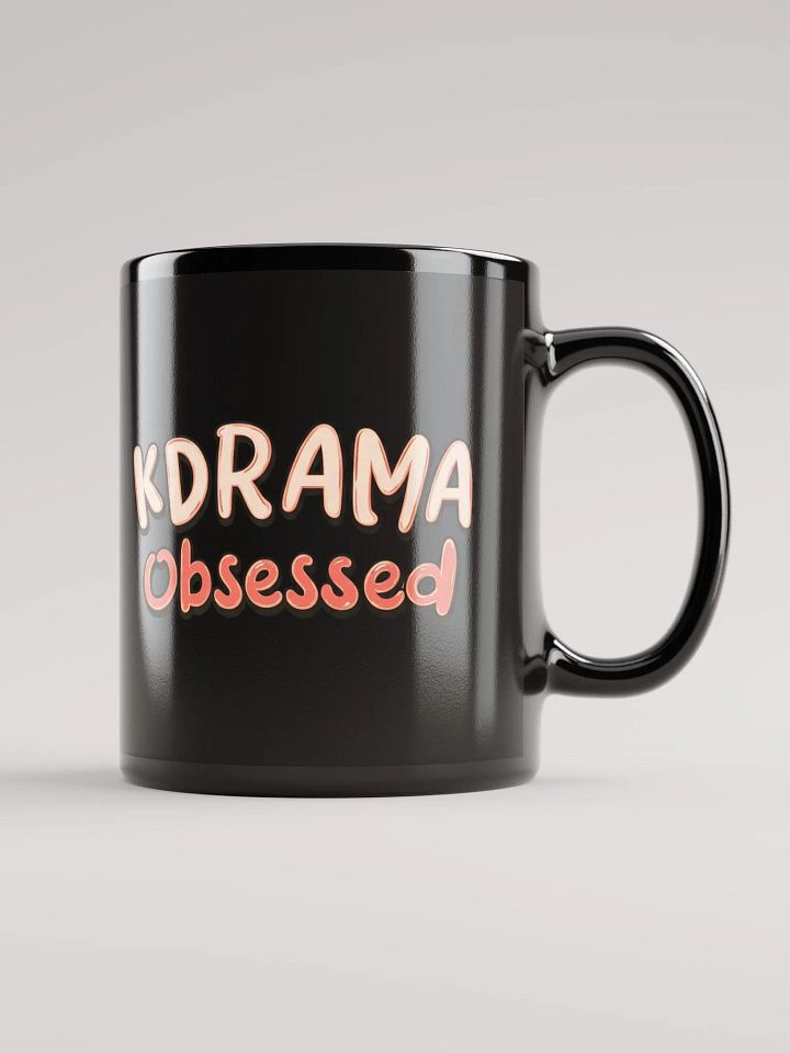 KDRAMA Obsessed Black Glossy Mug product image (1)