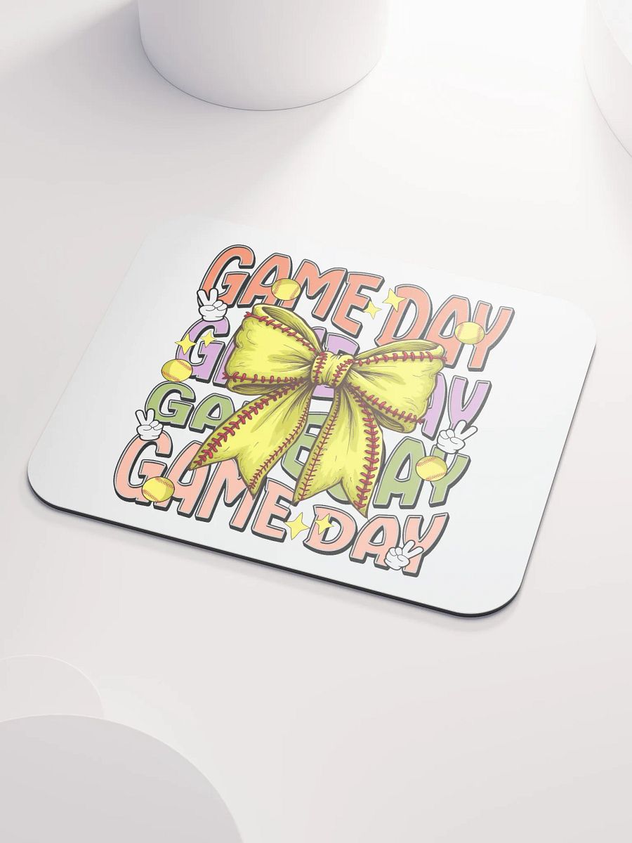 Game Day Bow Softball Extravaganza Mouse Pad product image (3)