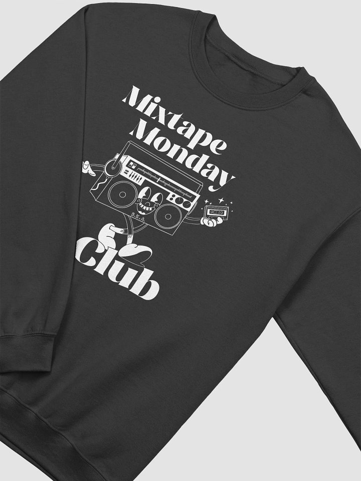 Mixtape Monday Club Sweatshirt // White on Black product image (2)