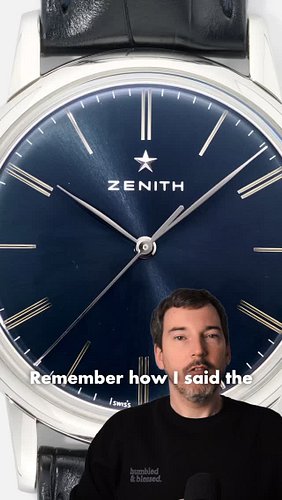 Take all the chronograph elements away from the Zenith El Primero and what are you left with? The Zenith Elite Classic!

It’s...