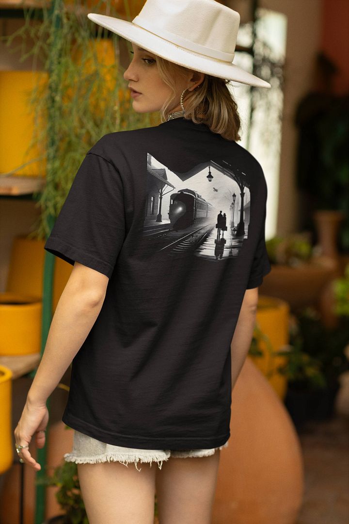Copy of Departure Noir: Lovers at the Station (Womens Tee) product image (2)