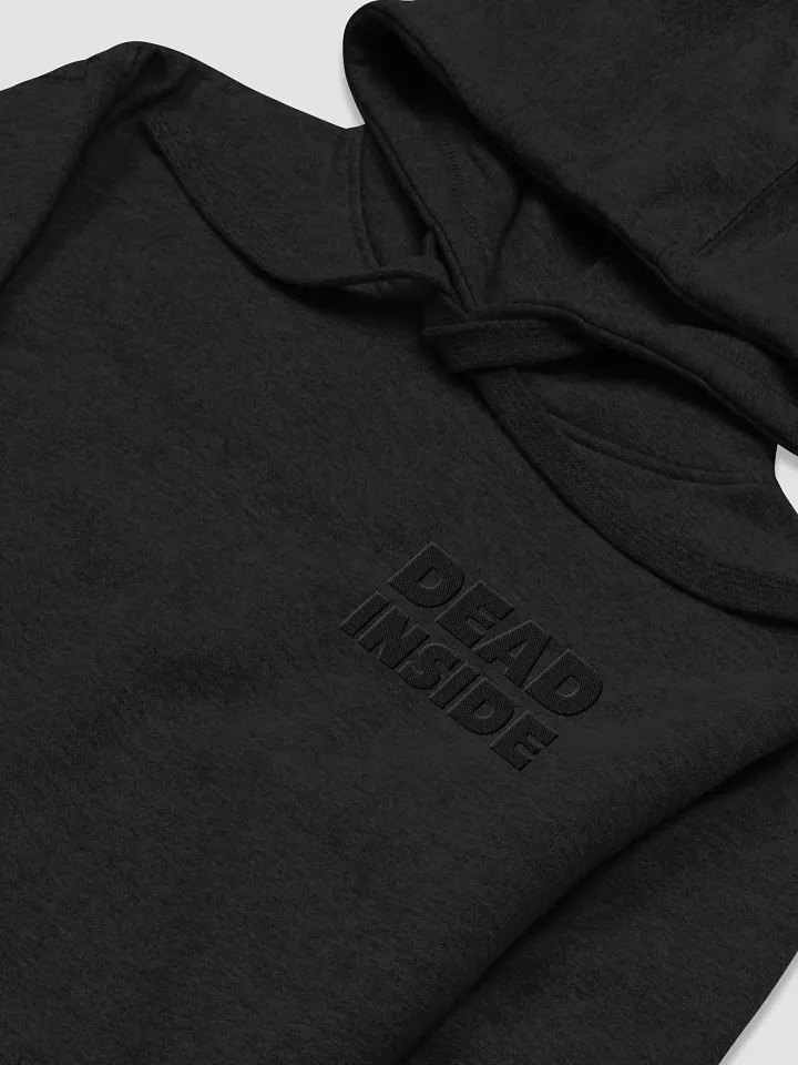Dead Inside | Embroidered Essential Hoodie | Small Black Logo product image (1)