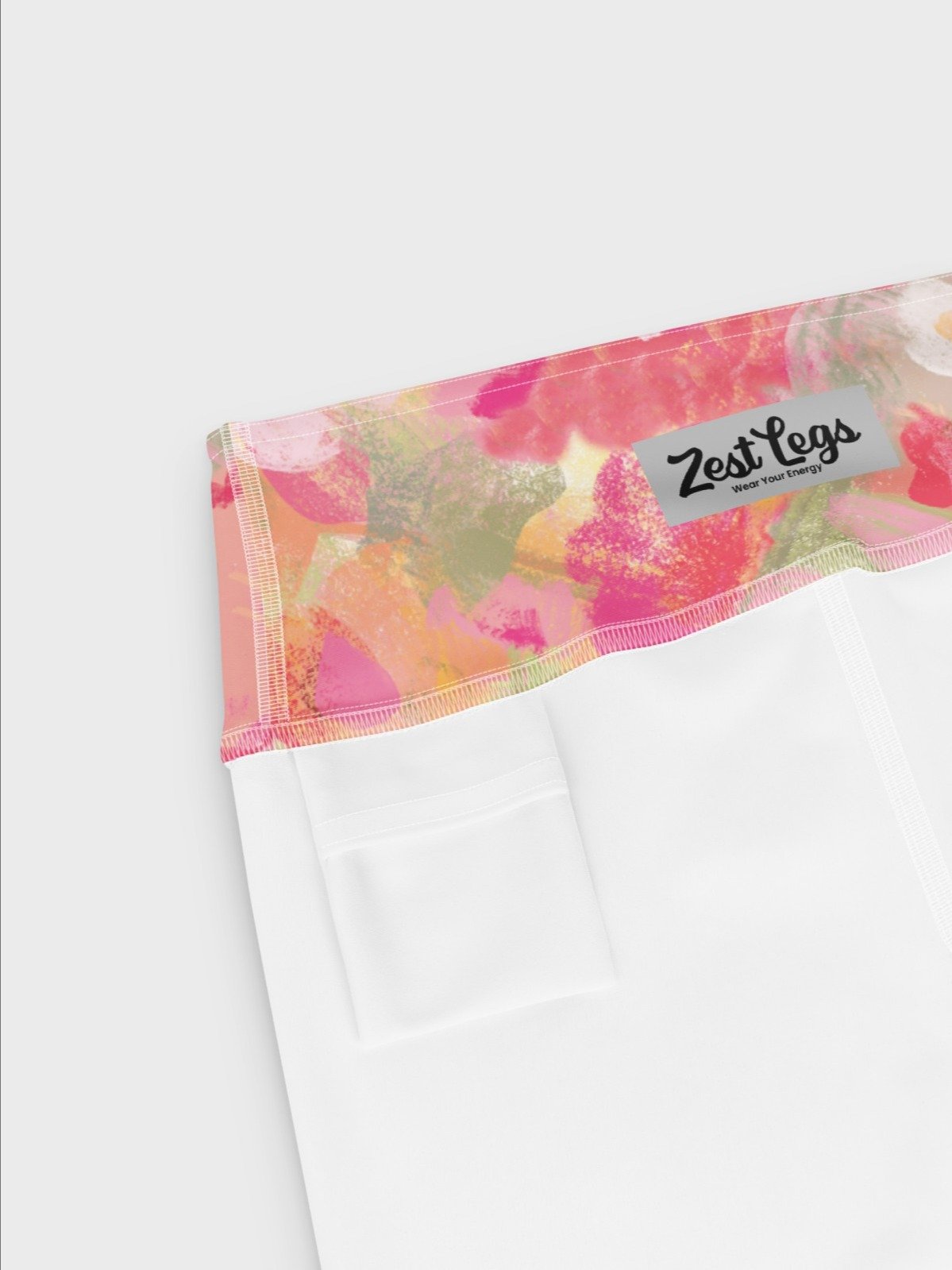 Capri Leggings "Sweet Pastel Florals of Spring" Printed product image (8)