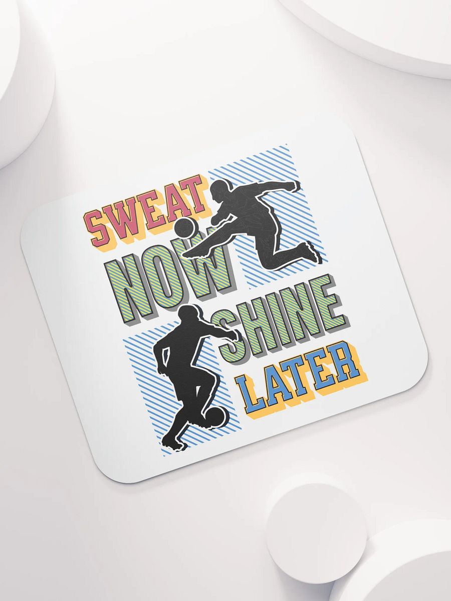 Sweat Now Shine Later Soccer Silhouette Mouse Pad product image (5)
